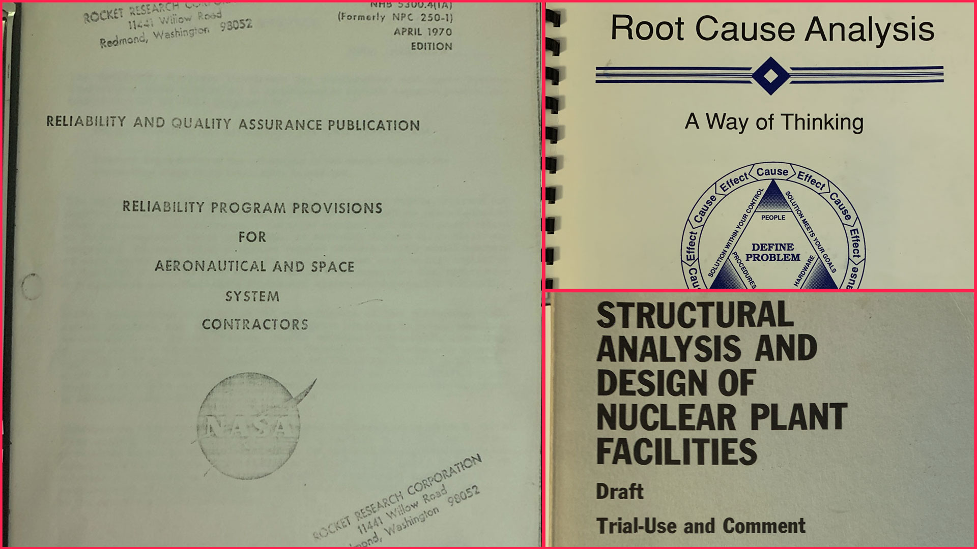 Reliability and Quality Assurance Documents